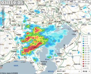 9月3日19:05の天気